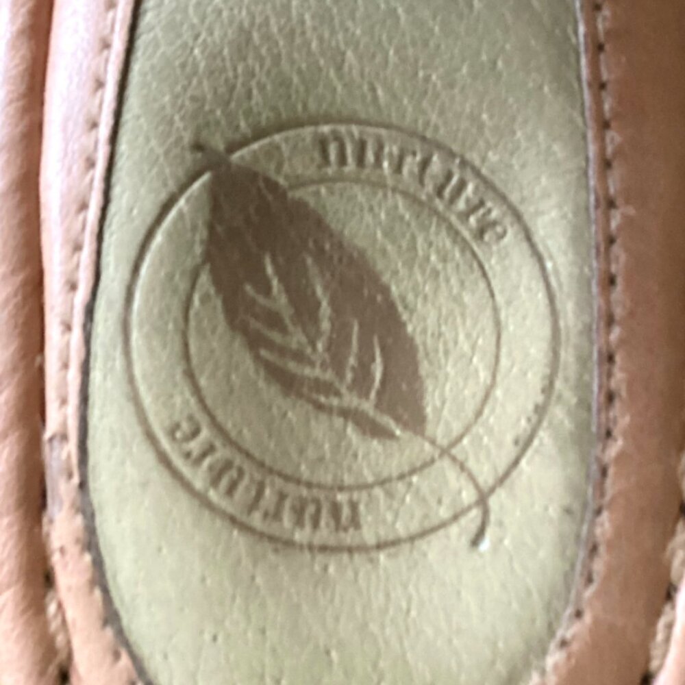 Nurture Woven Leather Cushioned Thong Sandals 7M Peach/Nude 275A - Picture 7 of 8